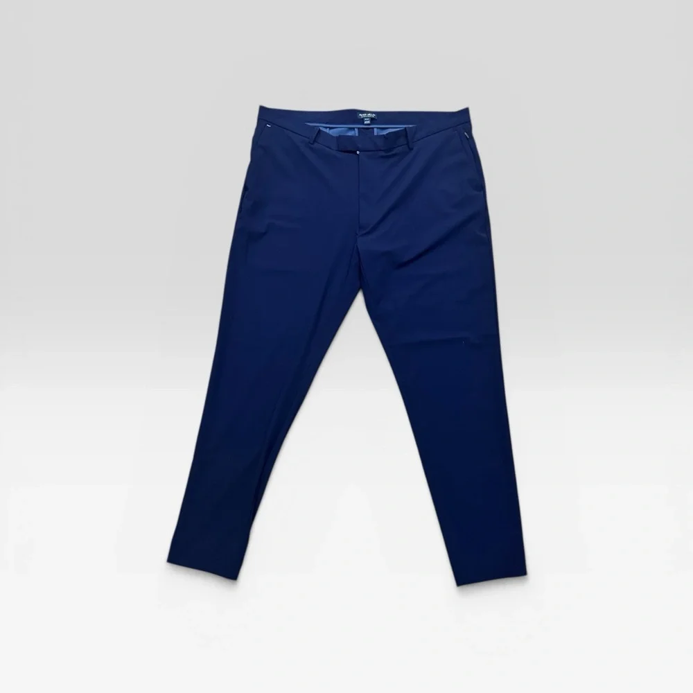 Peter Millar Blade Crown Crafted Navy Mens Pants 40x30 Stretch Dress Golf